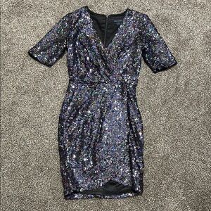 French Connection Lunar Sparkle Sequin dress XXS US size 2 UK size 6